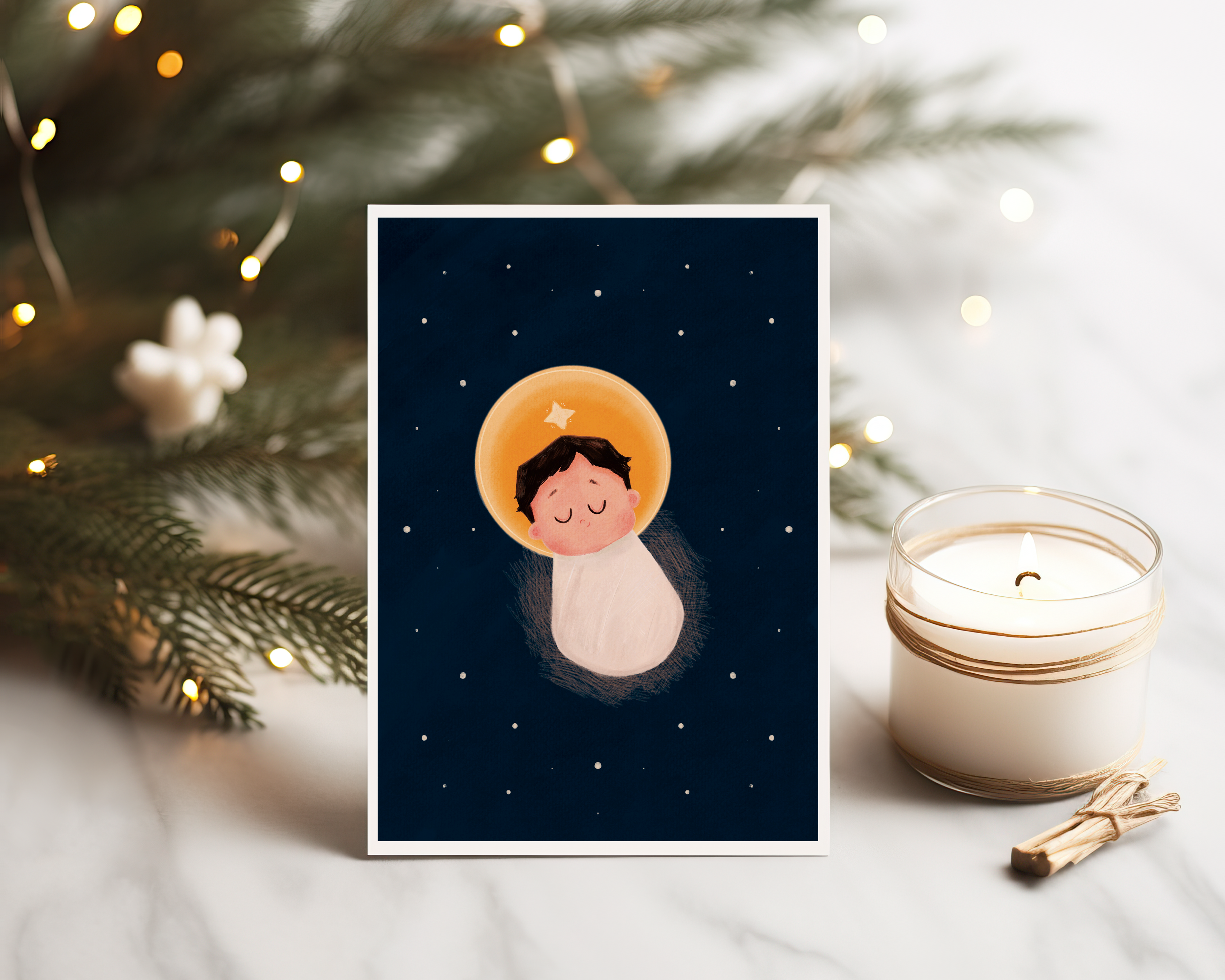 Dzieciątko Jezus - Kartka Bożonarodzeniowa - obrazek 2