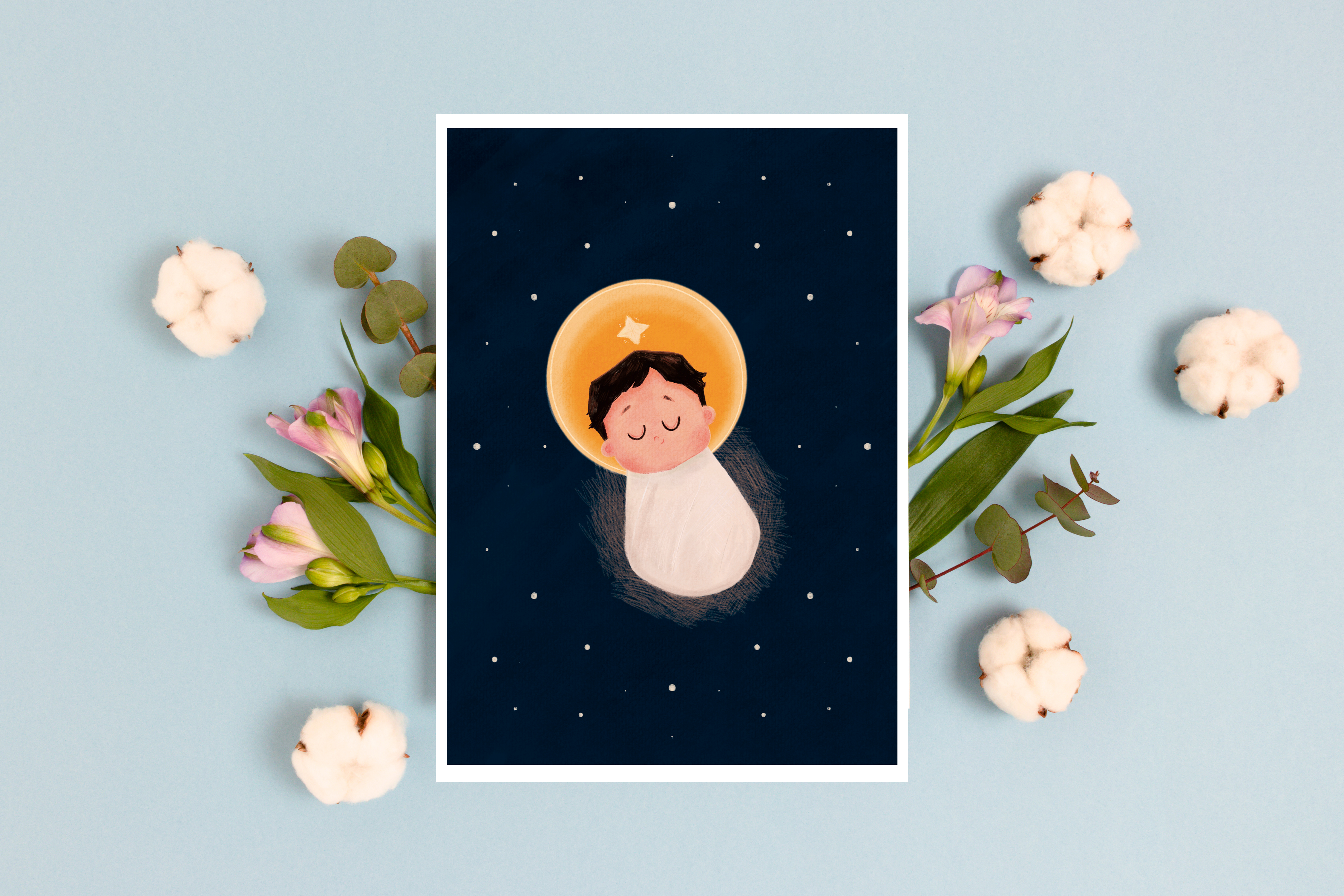 Dzieciątko Jezus - Kartka Bożonarodzeniowa - obrazek 3