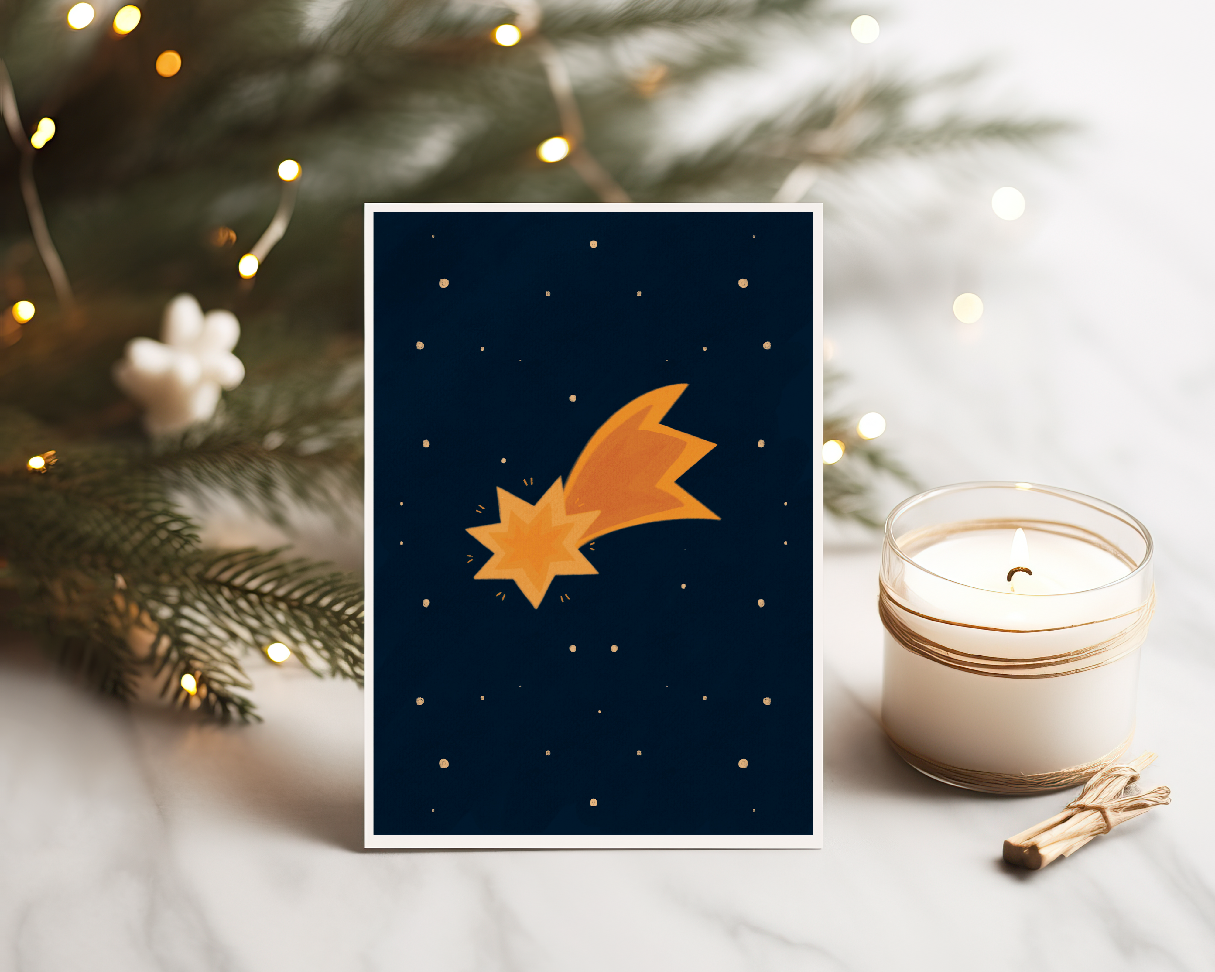 Gwiazda Betlejemska - Kartka Bożonarodzeniowa - obrazek 2