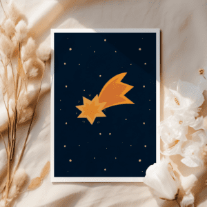 Gwiazda Betlejemska - Kartka Bożonarodzeniowa