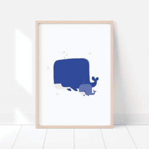 Rodzina wielorybów - plakat