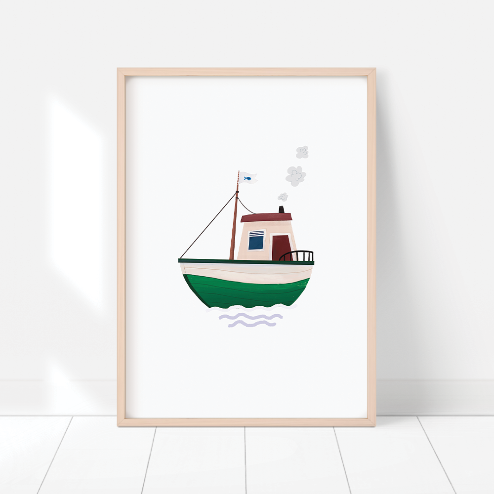 Mała łódeczka - plakat