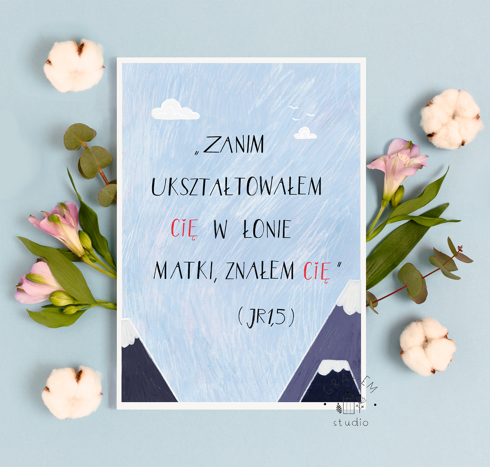 Kartka NARODZINY - biblijna - obrazek 3